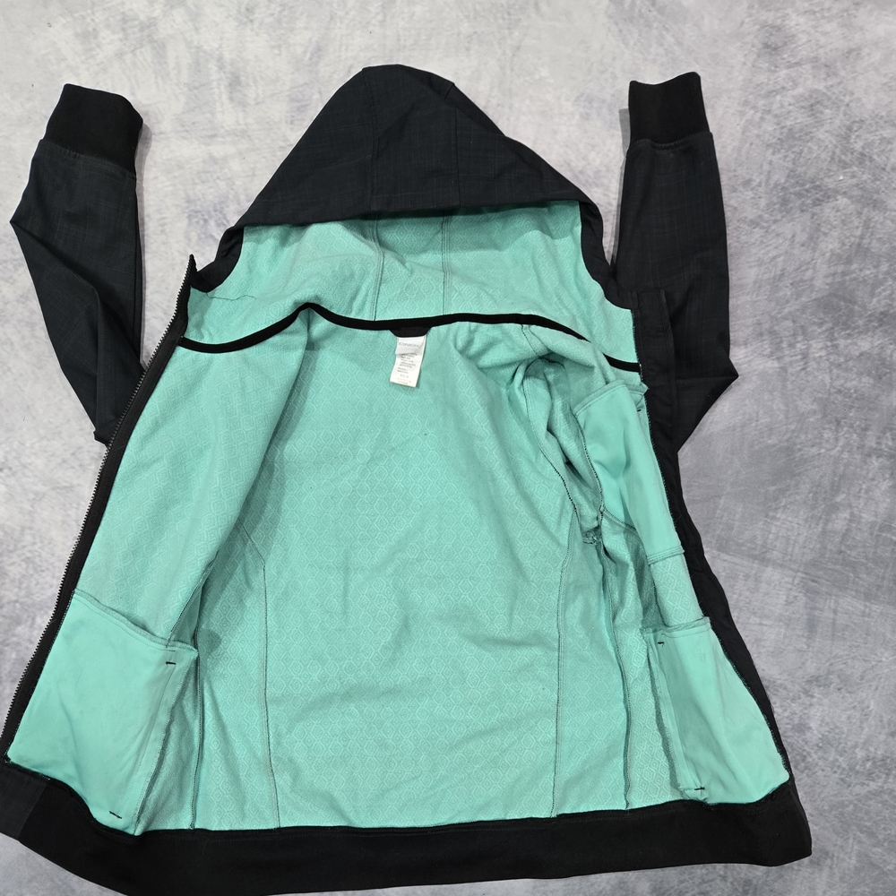 Cinch Women's Between Black And Grey and Teal Ski Jacket - Picture 6 of 7